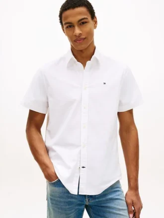Camisa Oxford de pantalones cortos de corte regular