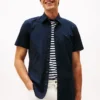 Camisa Oxford de pantalones cortos de corte regular Camisa Oxford de pantalones cortos de corte regular