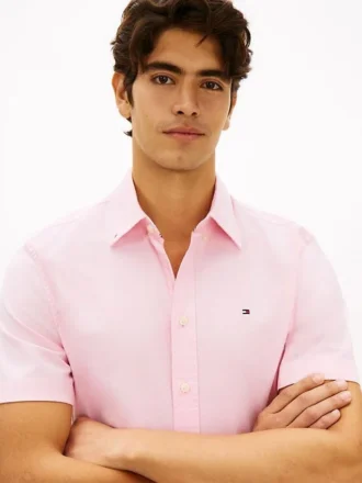 Camisa Oxford de pantalones cortos de corte regular