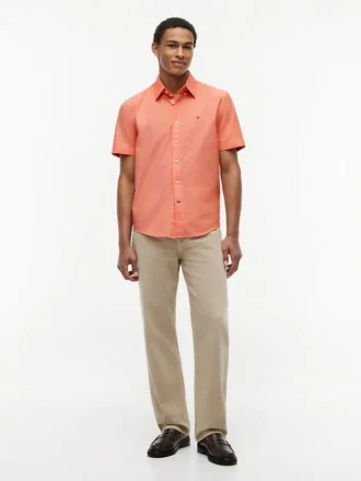 Camisa Oxford de pantalones cortos de corte regular