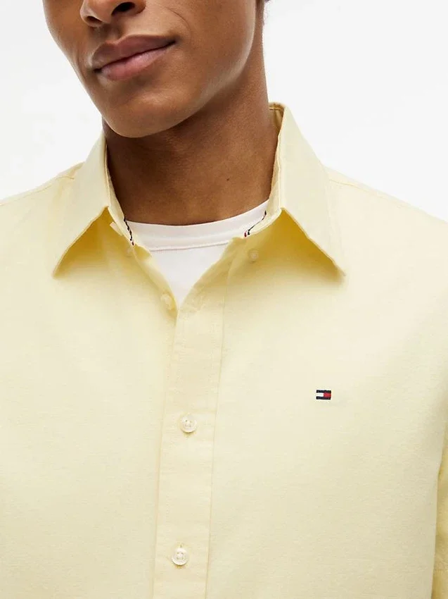 Camisa Oxford de pantalones cortos de corte regular Camisa Oxford de pantalones cortos de corte regular