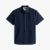 Camisa Oxford de pantalones cortos de corte regular Camisa Oxford de pantalones cortos de corte regular
