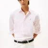Camisa Oxford elástica a rayas de corte regular