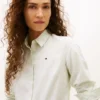 Camisa Oxford elástica a rayas de corte regular Camisa Oxford elástica a rayas de corte regular