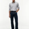 Camisa Oxford elástica a rayas de corte regular Camisa Oxford elástica a rayas de corte regular