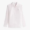 Camisa Oxford elástica a rayas de corte regular Camisa Oxford elástica a rayas de corte regular