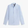 Camisa Oxford elástica a rayas de corte regular Camisa Oxford elástica a rayas de corte regular