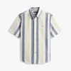 Camisa Oxford elástica a rayas de corte regular