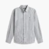 Camisa Oxford elástica a rayas de corte regular Camisa Oxford elástica a rayas de corte regular