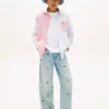 Camisa Oxford elástica a rayas mixtas para niño