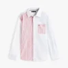 Camisa Oxford elástica a rayas mixtas para niño