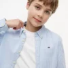 Camisa Oxford elástica a rayas para niño