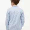 Camisa Oxford elástica a rayas para niño