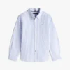 Camisa Oxford elástica a rayas para niño