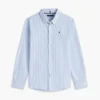 Camisa Oxford elástica a rayas para niño
