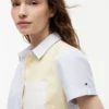 Camisa Oxford elástica con rayas mixtas Camisa Oxford elástica con rayas mixtas