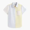 Camisa Oxford elástica con rayas mixtas Camisa Oxford elástica con rayas mixtas