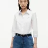 Camisa Oxford elástica de corte regular