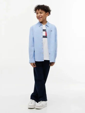 Camisa Oxford elástica para niño