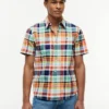 Camisa Oxford Madras de corte regular