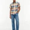 Camisa Oxford Madras de corte regular