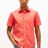 Camisa Oxford teñida en prenda de corte regular