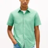 Camisa Oxford teñida en prenda de corte regular