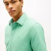 Camisa Oxford teñida en prenda de corte regular