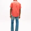 Camisa Oxford teñida en prenda de corte regular