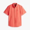 Camisa Oxford teñida en prenda de corte regular