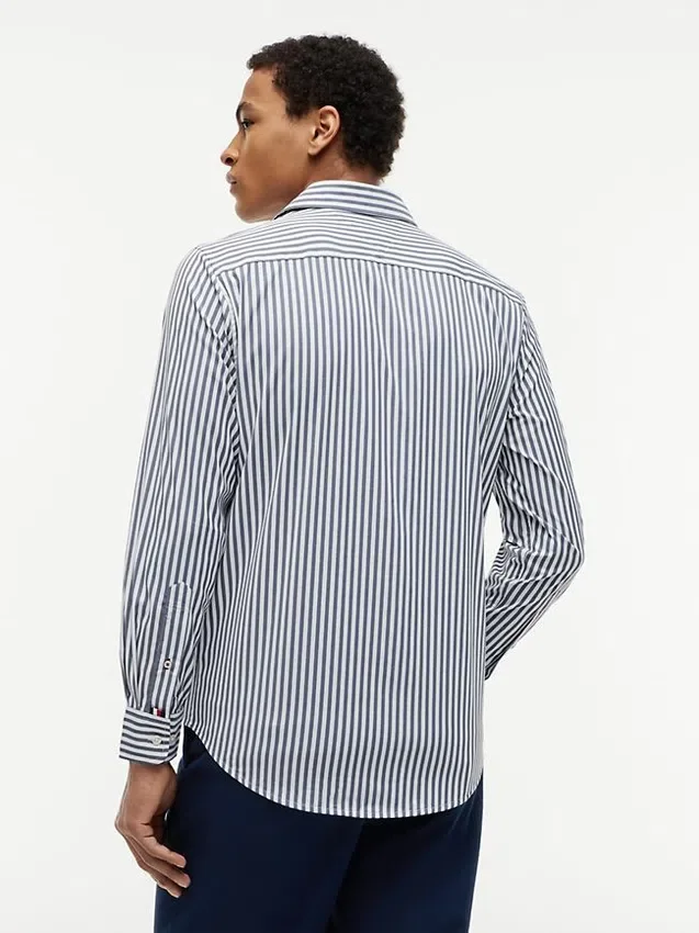Camisa TH Performance de corte regular a rayas Camisa TH Performance de corte regular a rayas