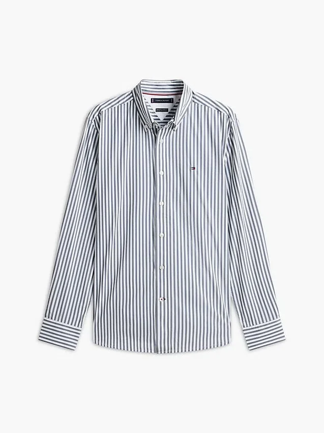 Camisa TH Performance de corte regular a rayas Camisa TH Performance de corte regular a rayas