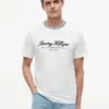 Camiseta a rayas con logotipo náutico