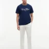 Camiseta a rayas con logotipo náutico Camiseta a rayas con logotipo náutico