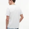 Camiseta a rayas con logotipo náutico