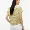 Camiseta a rayas con monograma en letra náutica Camiseta a rayas con monograma en letra náutica