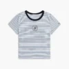 Camiseta a rayas con monograma en letra náutica Camiseta a rayas con monograma en letra náutica