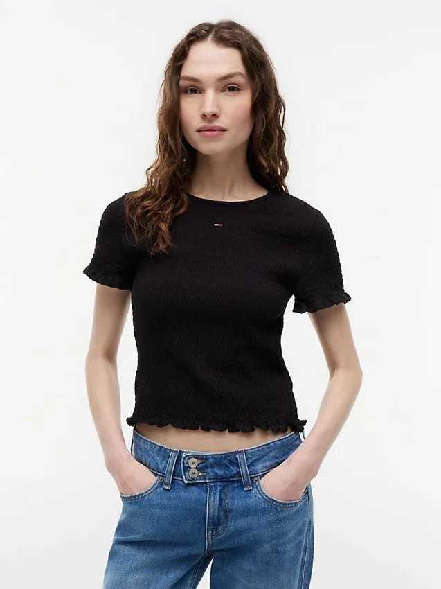Camiseta ajustada fruncida de Tommy Jeans Camiseta ajustada fruncida de Tommy Jeans