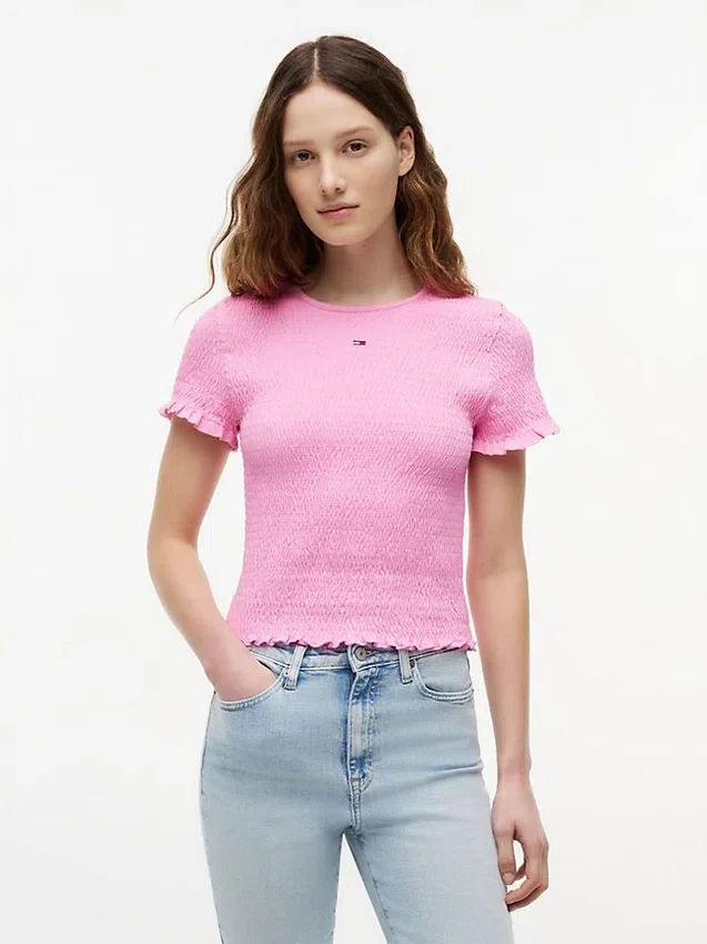 Camiseta ajustada fruncida de Tommy Jeans Camiseta ajustada fruncida de Tommy Jeans