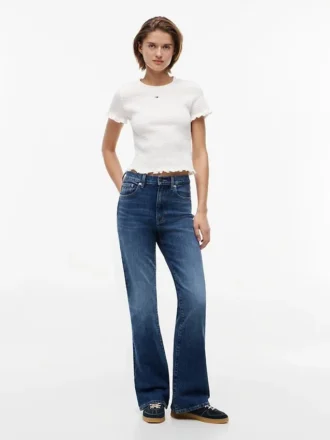 Camiseta ajustada fruncida de Tommy Jeans