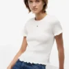 Camiseta ajustada fruncida de Tommy Jeans Camiseta ajustada fruncida de Tommy Jeans
