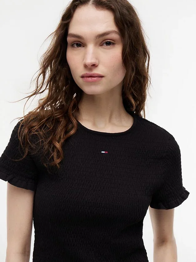 Camiseta ajustada fruncida de Tommy Jeans Camiseta ajustada fruncida de Tommy Jeans