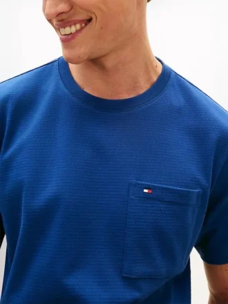 Camiseta con bolsillo de jersey de malla