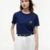Camiseta con bolsillo y monograma bordado Camiseta con bolsillo y monograma bordado