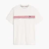 Camiseta con bolsillo y rayas en el pecho Camiseta con bolsillo y rayas en el pecho