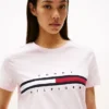 Camiseta con el logotipo de la bandera bordado Camiseta con el logotipo de la bandera bordado