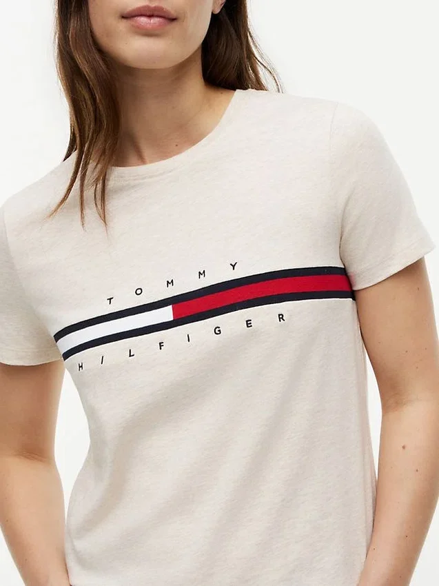 Camiseta con el logotipo de la bandera bordado Camiseta con el logotipo de la bandera bordado
