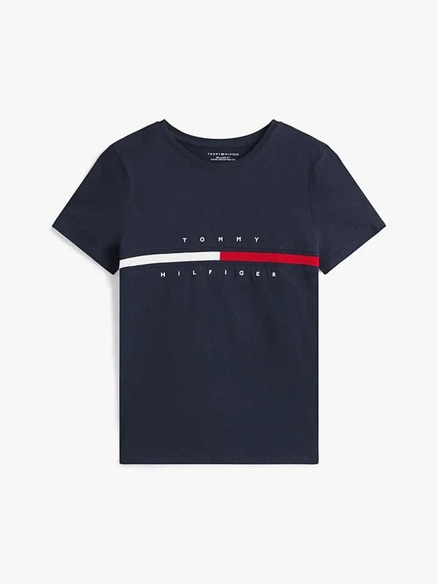 Camiseta con el logotipo de la bandera bordado Camiseta con el logotipo de la bandera bordado