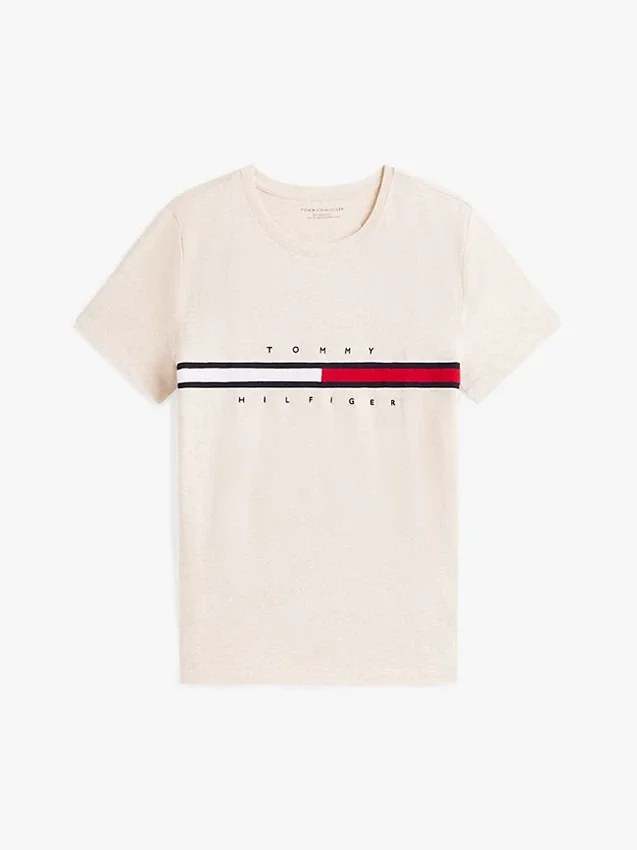 Camiseta con el logotipo de la bandera bordado Camiseta con el logotipo de la bandera bordado