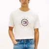 Camiseta con el logotipo de la bandera circular Camiseta con el logotipo de la bandera circular